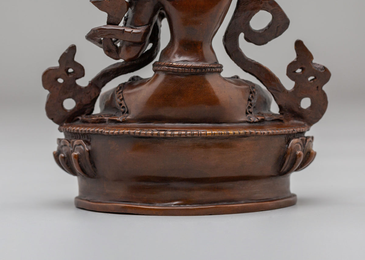 Tibetan Buddhist Manjushri Sculpture | Spiritual Home Decor