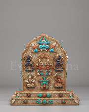 Tibetan Buddhist Ghau Shrine Box  