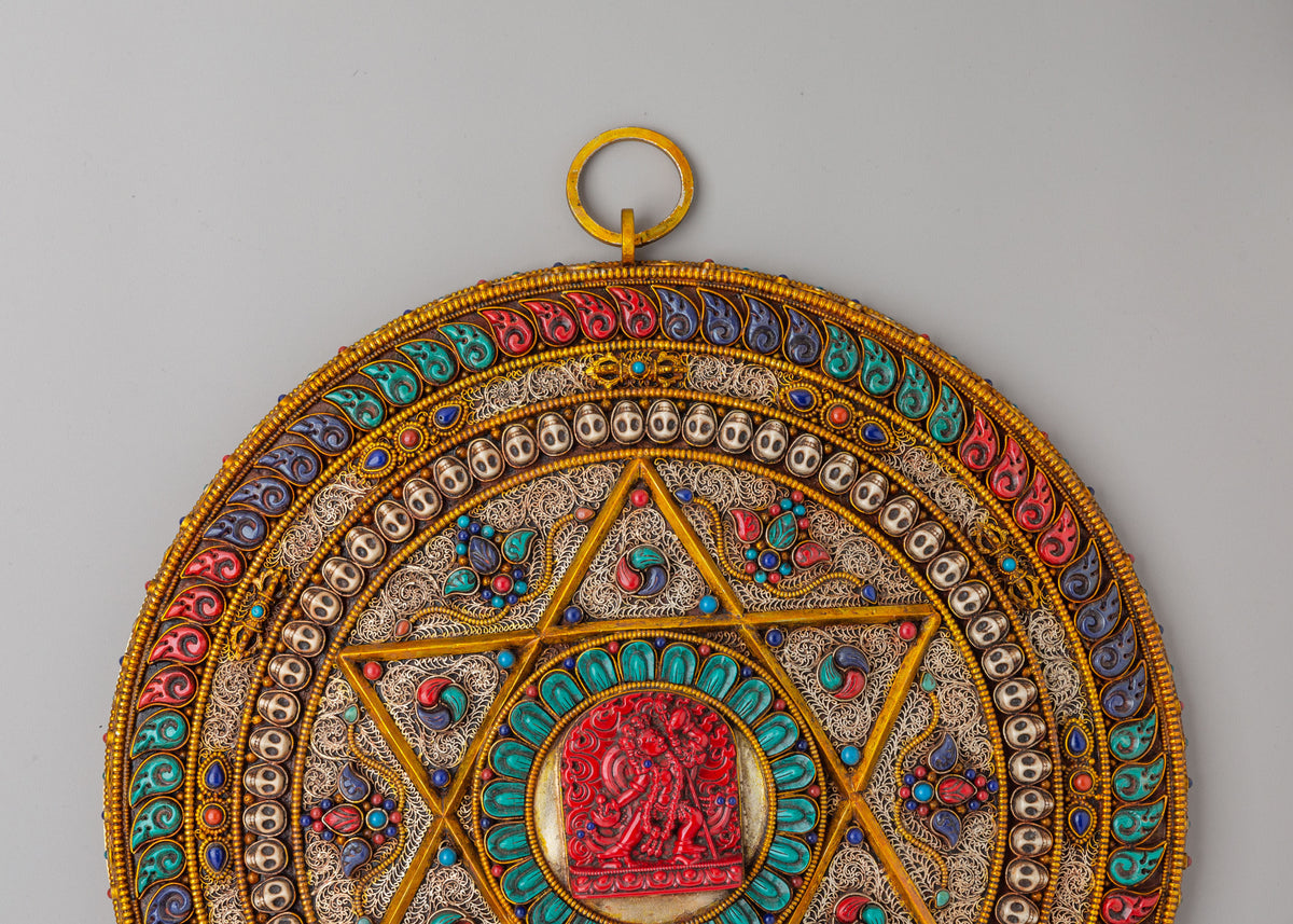 Vajrayogini Buddhist Mandala Wall Art | Sacred Altar Decor
