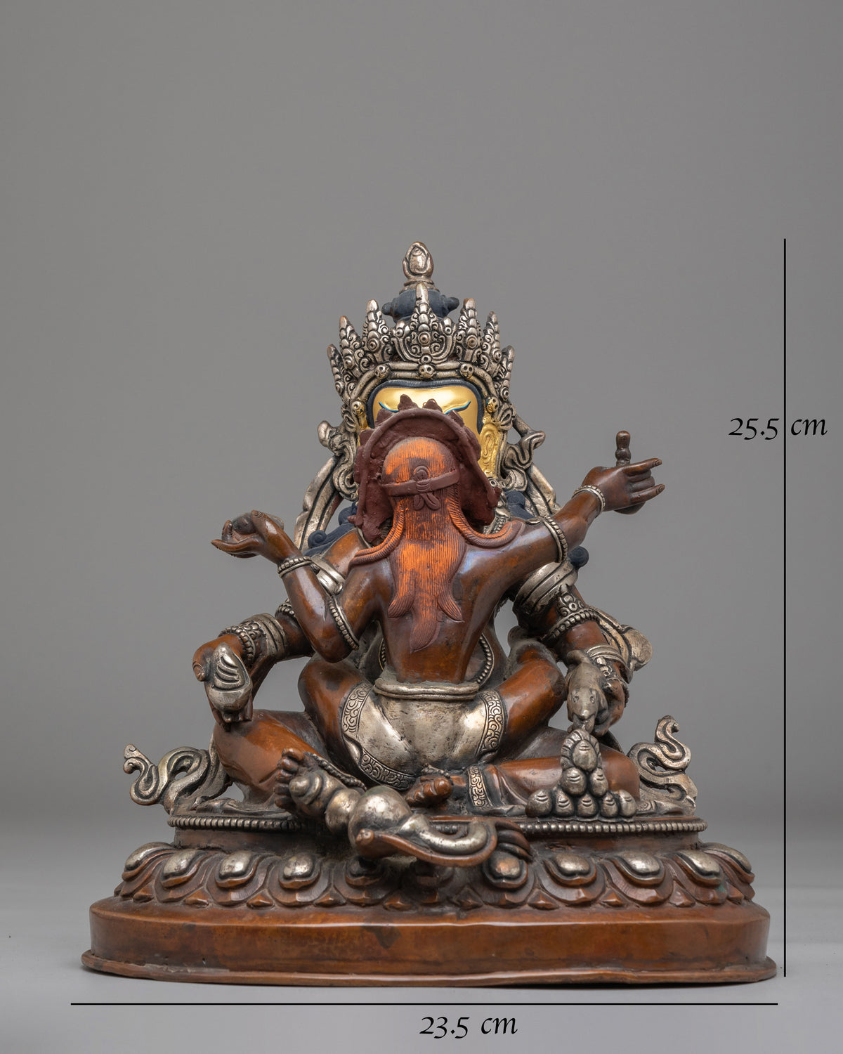 Buddhist Shrine Dzambhala Statue | Tibetan Wealth Deity Sculpture