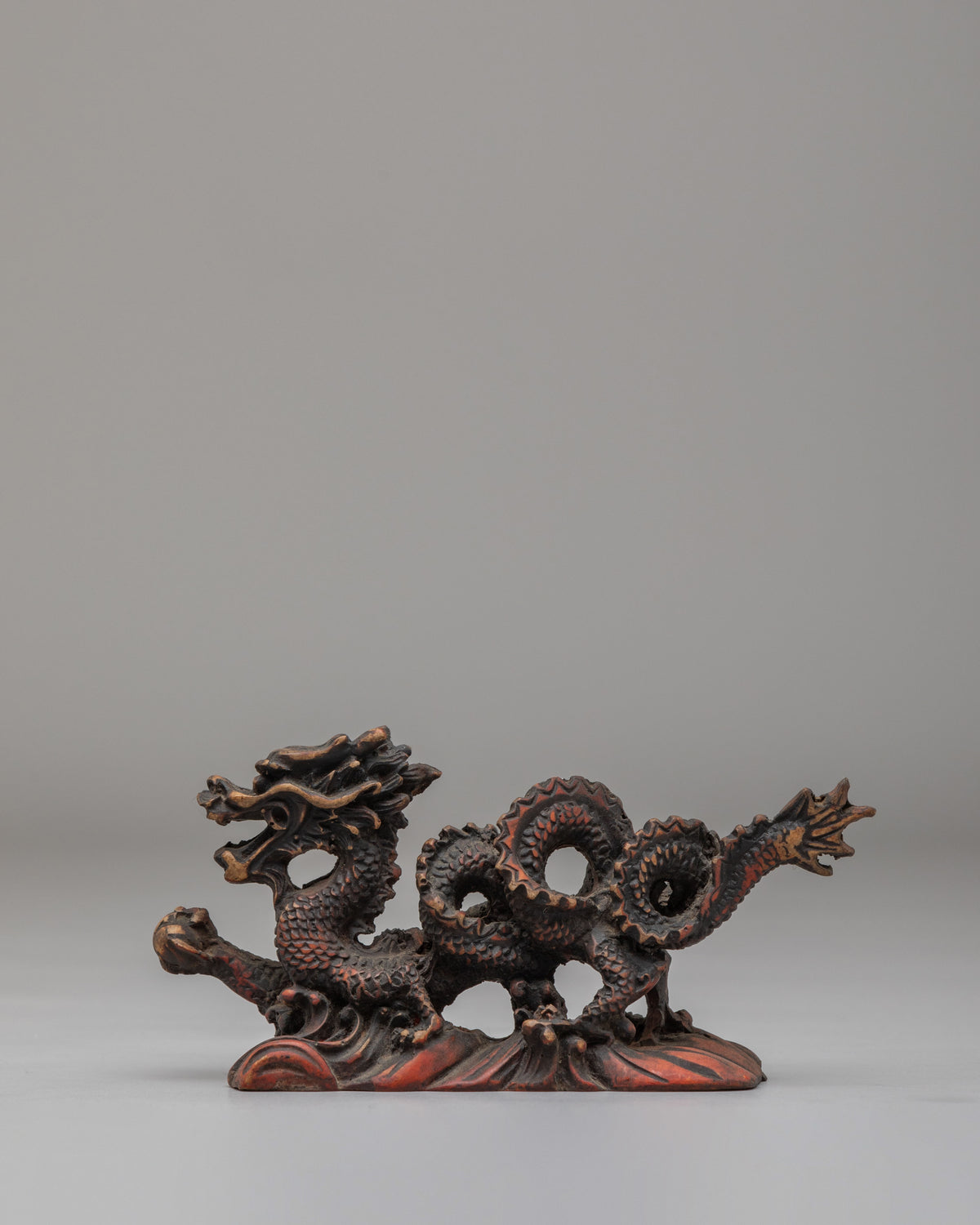 Mythical Dragon Decorative Sculpture | Traditional Himalayan Dragon Figurine
