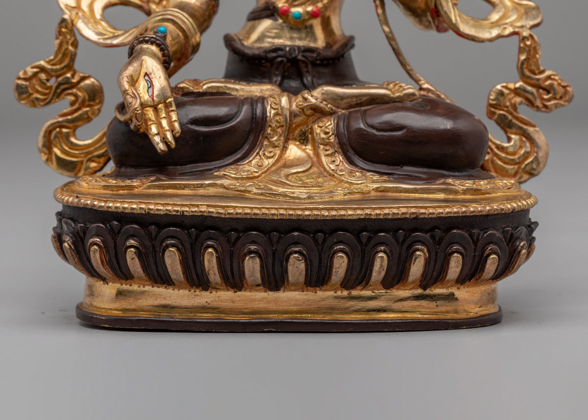 Tibetan Buddhist White Tara Statue for Altar | Sacred Altar Decor