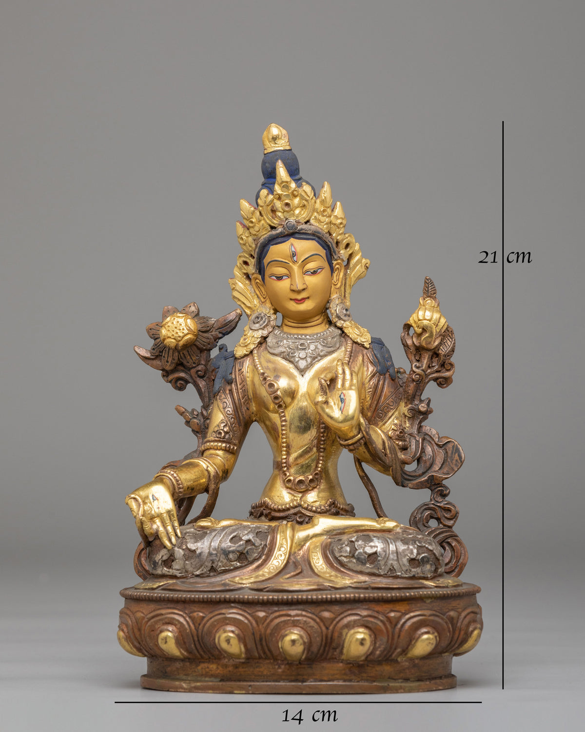 Seven-Eyed Altar White Tara Statue | A Symbol of Compassion and Healing