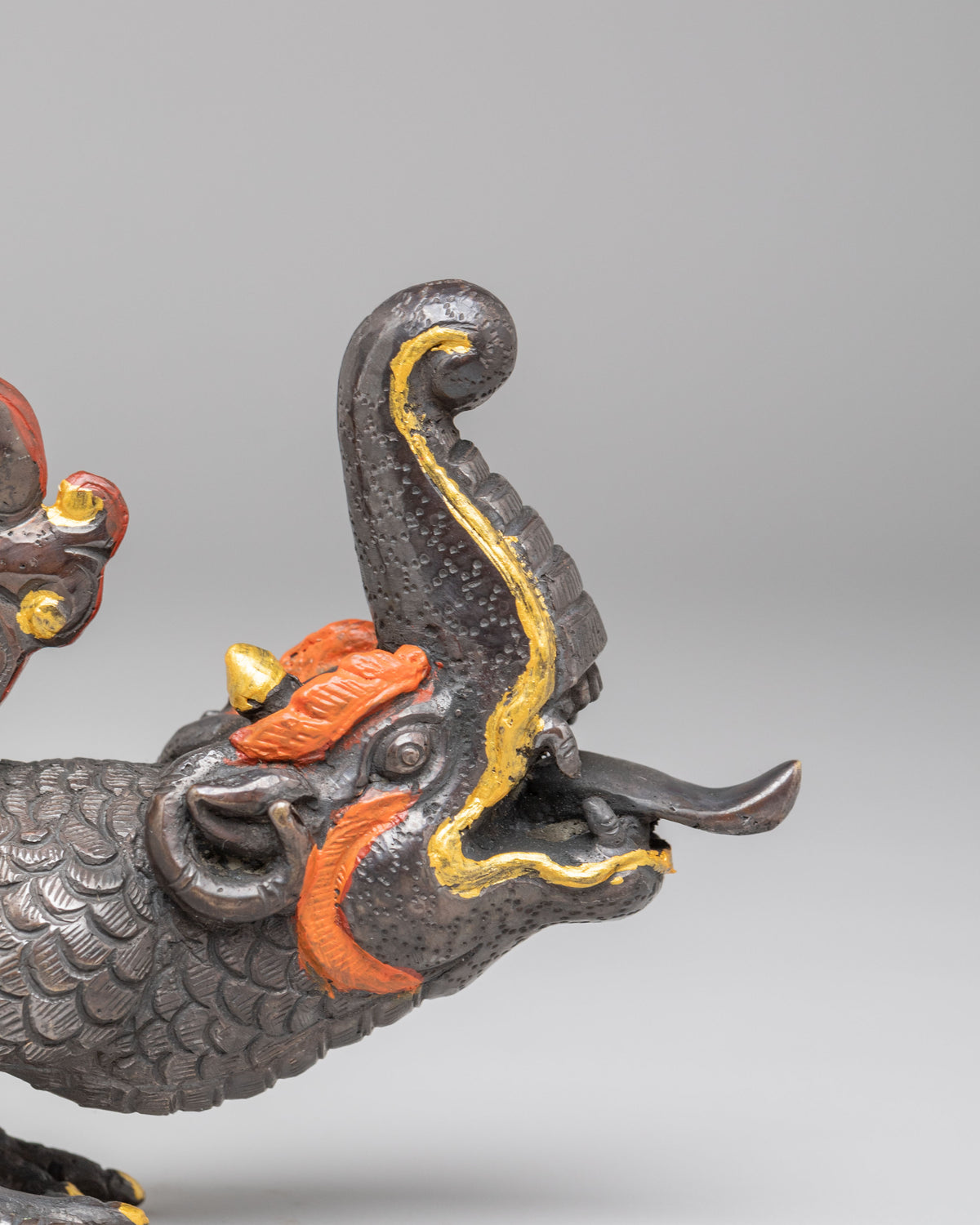 Makara Mythical Creature Statue Set | Makara Statue for Decor