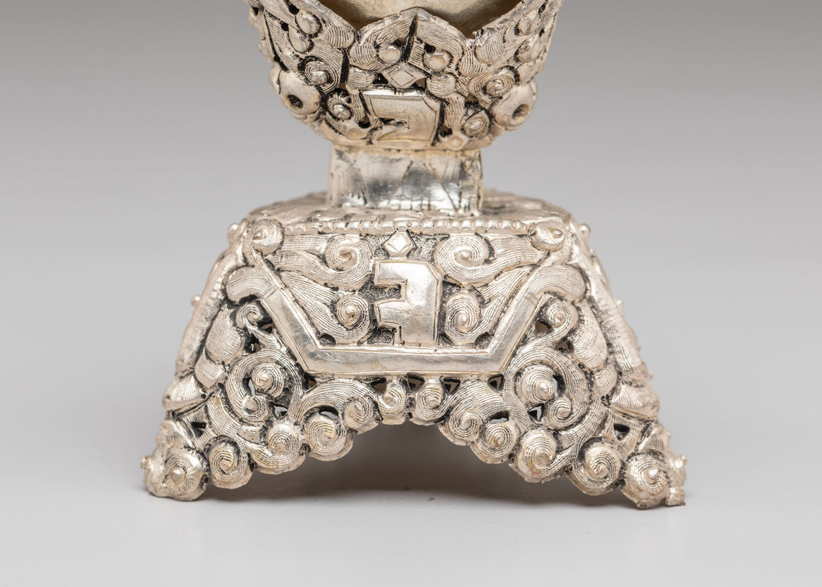 Handmade Tibetan Kapala | Skull Cup for Ritual Use