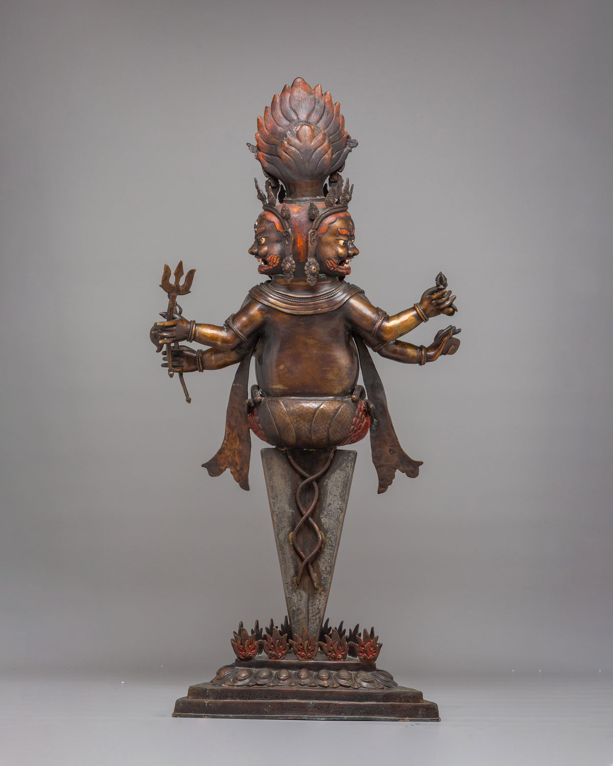 Exclusive  Mahakala Ritual Tool | Handcrafted Spiritual  Phurba