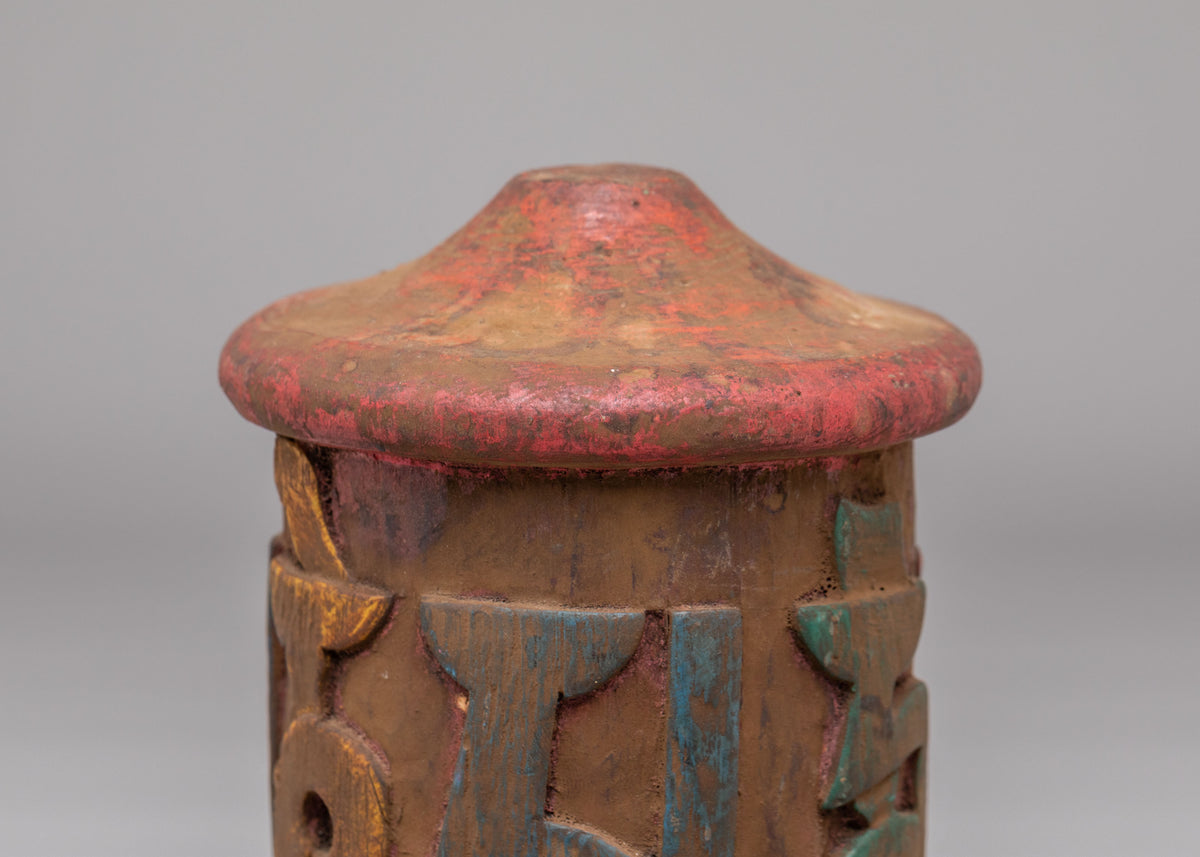 Buddhist Altar Mani Prayer Wheel | Symbol of Spiritual Devotion and Blessings