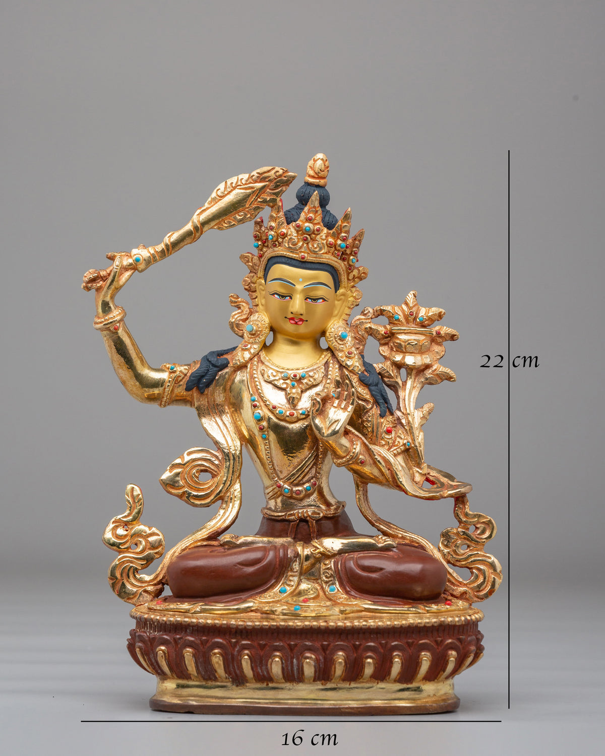 Himalayan Manjushri Buddhist Statue | Perfect for Spiritual Home Decor