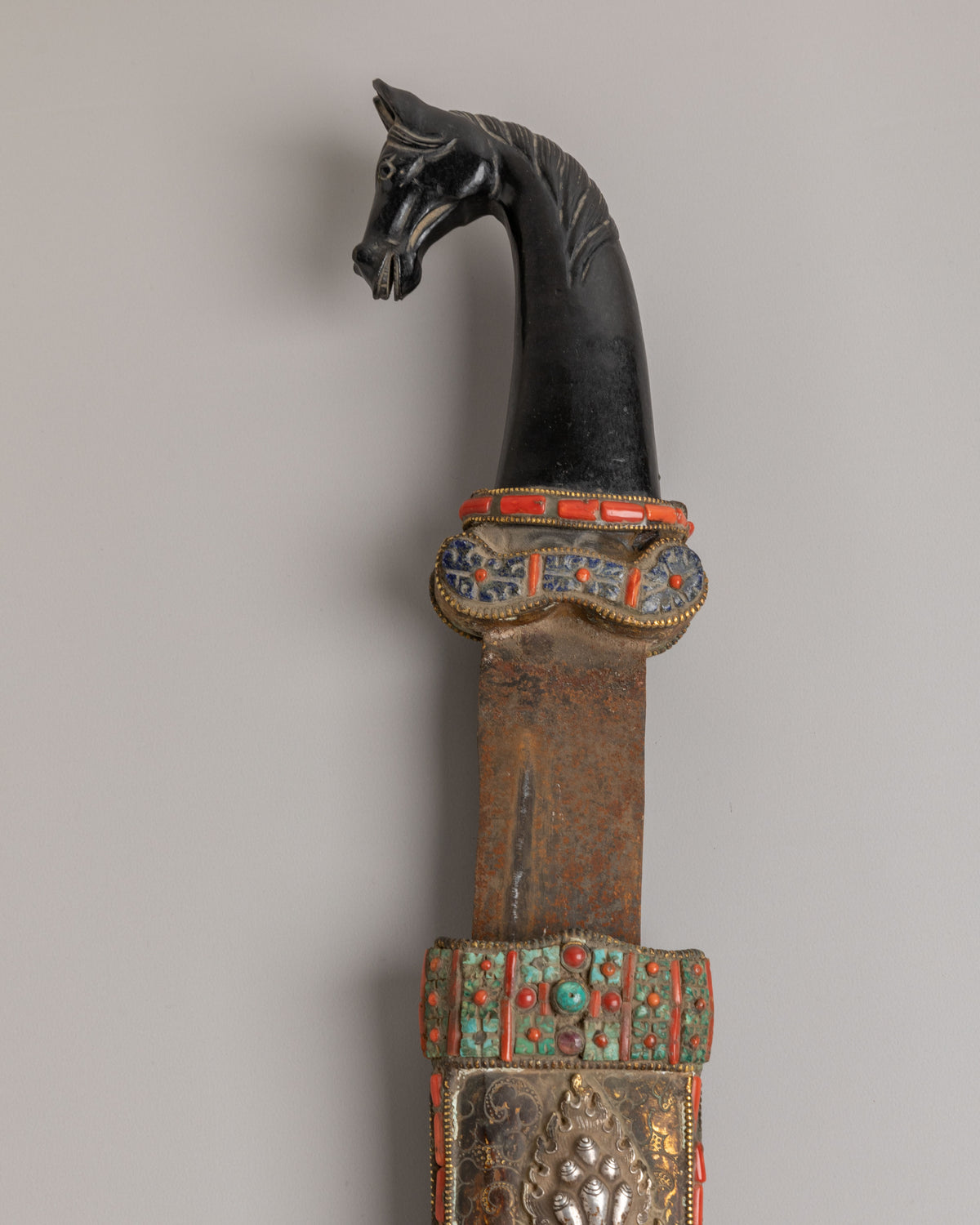 Tibetan Sword With Decorative Scabbard | Traditional Himalayan Sword Art