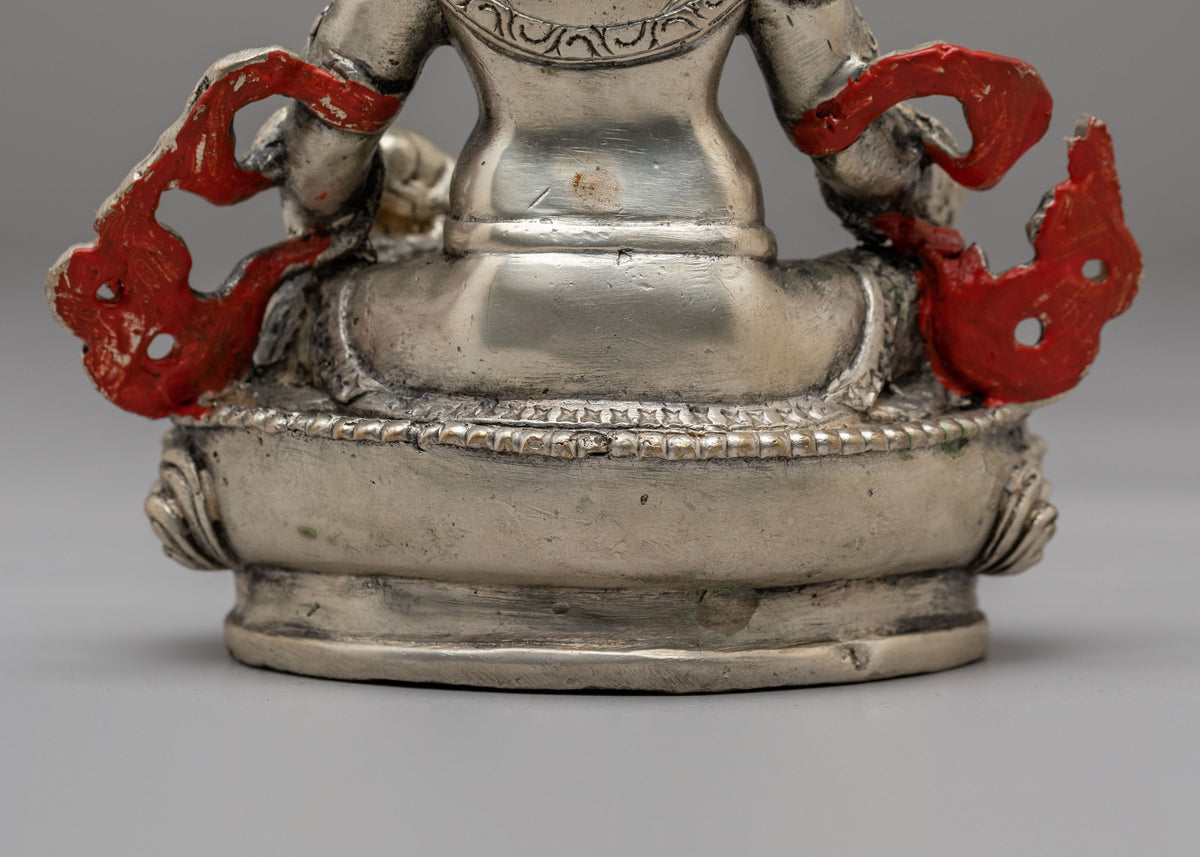 Sacred Dzambhala Buddhist Sculpture | Handcrafted Wealth Deity Statue