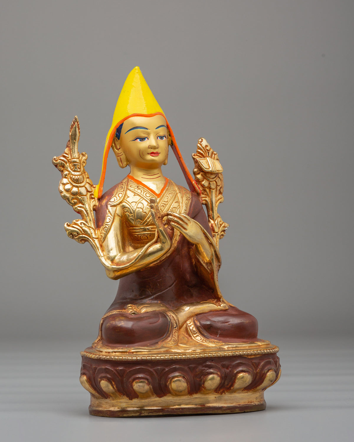 Lama Je Tsongkhapa Sculpture | Himalayan Tibetan Artwork