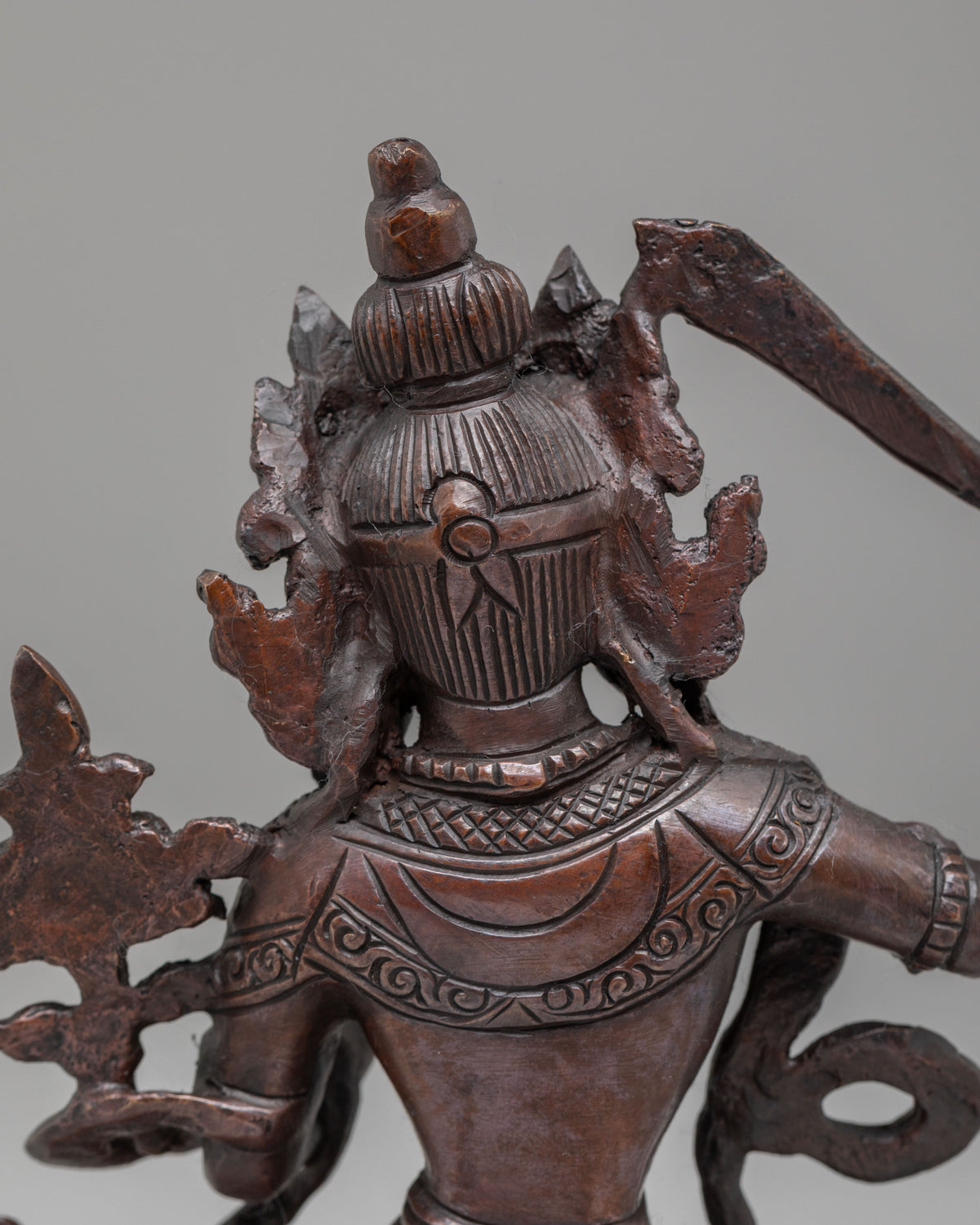 Traditional Tibetan Manjushri Sculpture | Spiritual Altar Decor