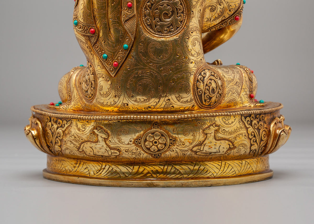 Tibetan Amitabha Buddha Sukhavati Statue | Handcrafted Tibetan Artwork