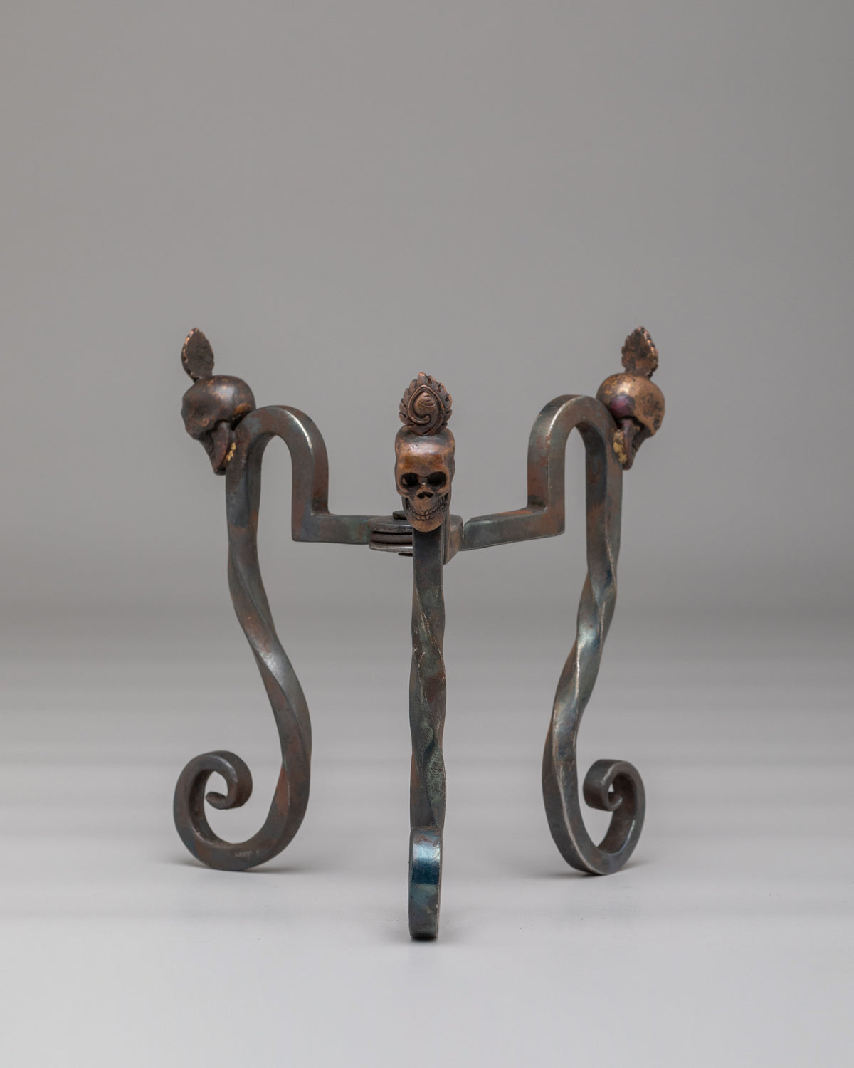 Himalayan Ritual Kapala With Stand | Traditional Skull Cup