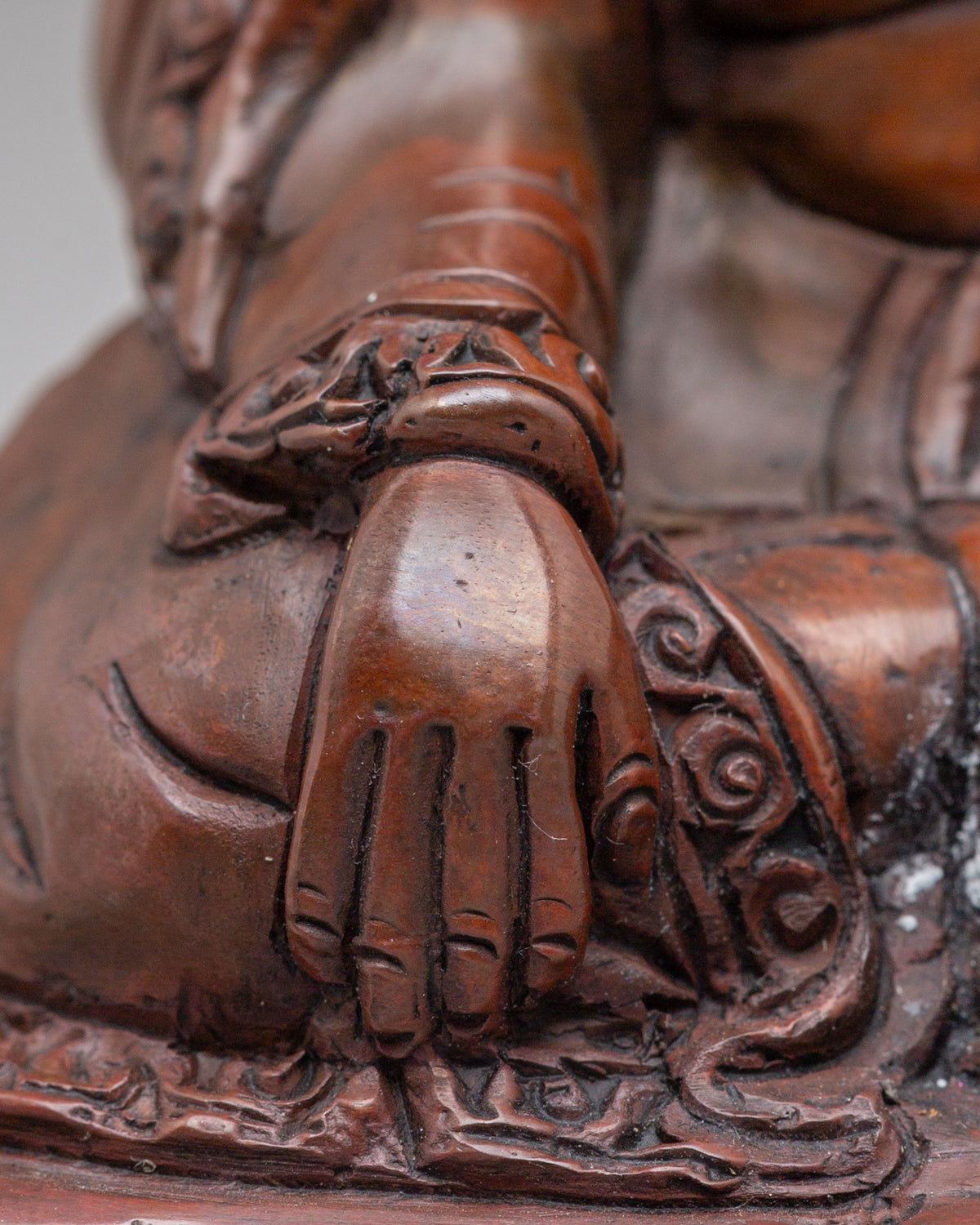 Buddhist Master Gampopa Sculpture | Handmade Tibetan Artwork