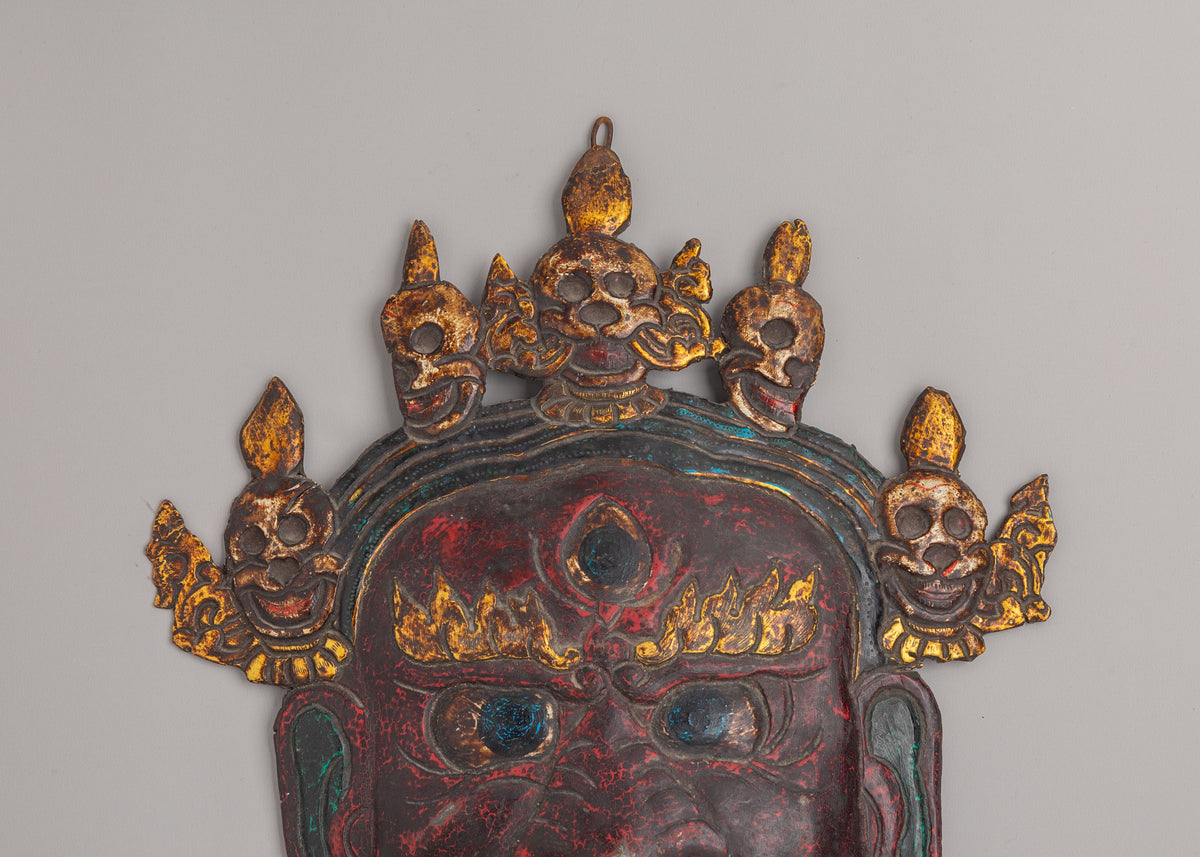 Sacred Bhairav Wall Hanging | Bhairava Artwork for Home Decor