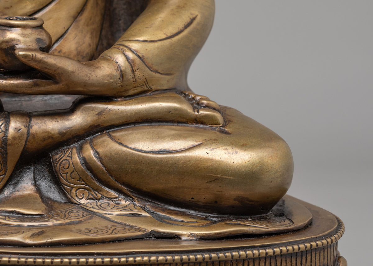 Shakyamuni Buddha Sacred Buddhist Statue | Handcrafted Figurine for Altar Decor