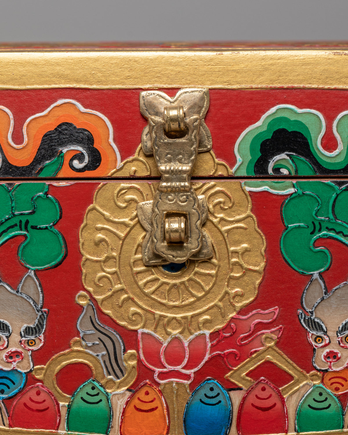 Traditional Tibetan Box for Home Decor | Handcrafted Wooden Storage Box