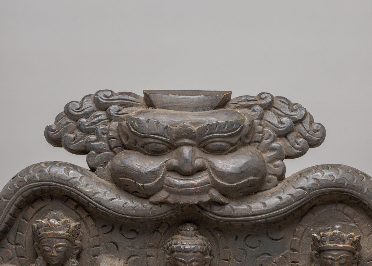 Handcrafted Cheppu Wall Decor | Wooden Buddhist Artwork