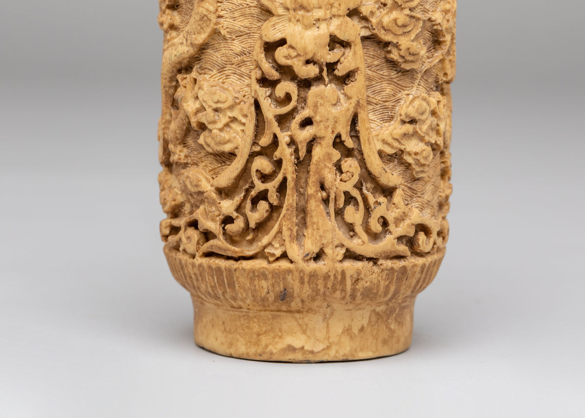 Hand-Carved Flower Vase | Hand-Carved Decorative Flower Vessel