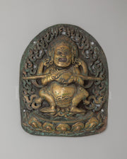 Antique Panjarnata Mahakala Wall Hanging