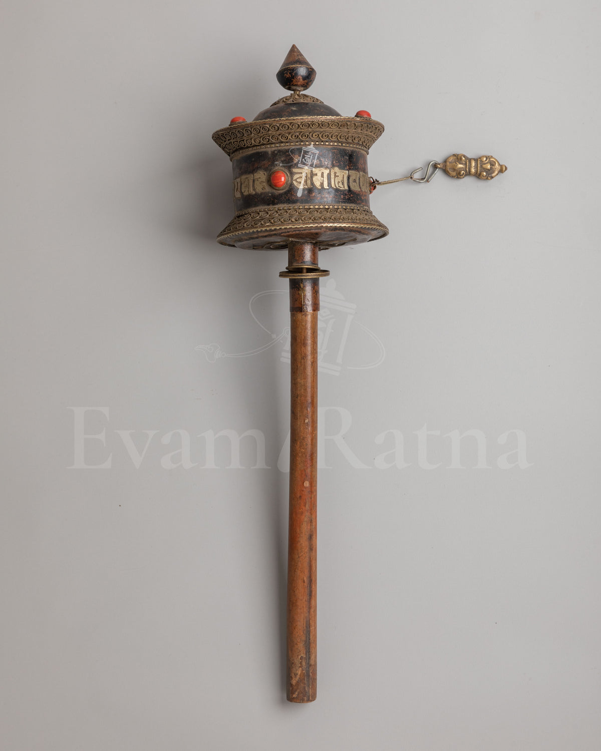 Sacred Mani Prayer Wheel | Traditional Tibetan Buddhist Ritual Instrument