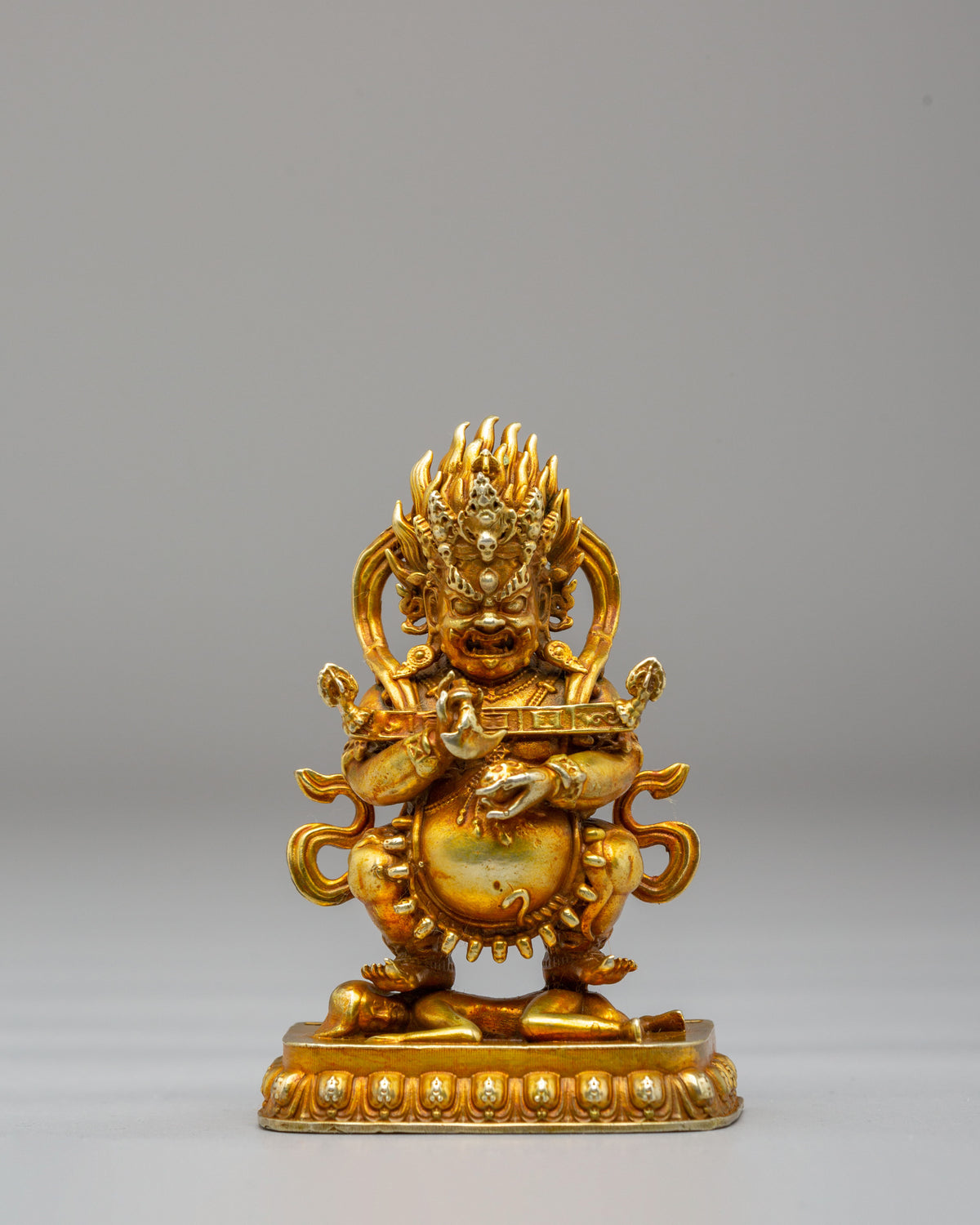 Shakya Mahakala Buddhist Protector Statue | Tibetan Wrathful Deity Figurine