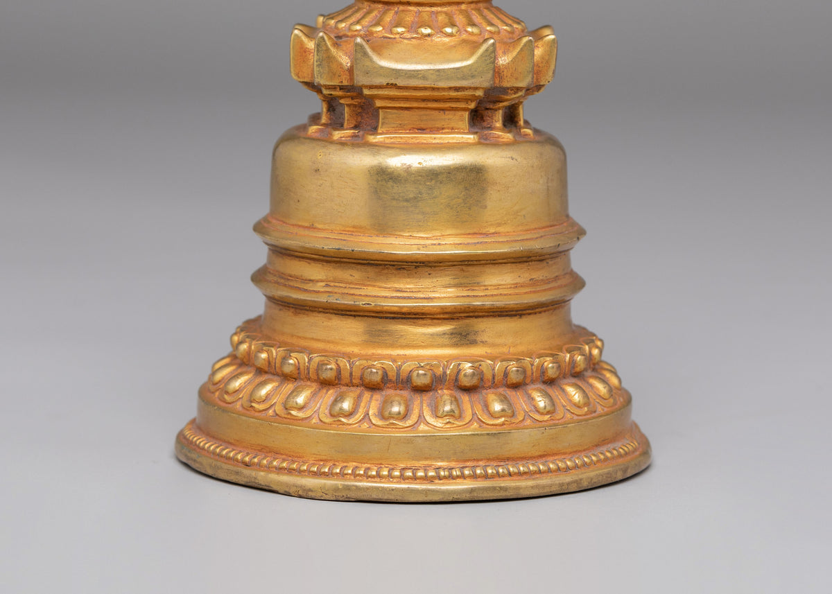 Handmade Shrine Kadampa Stupa | Sacred Stupa for Meditation