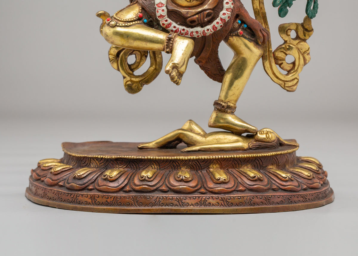 Himalayan Kurukulla Buddhist Sculpture | Tibetan Goddess of Attraction