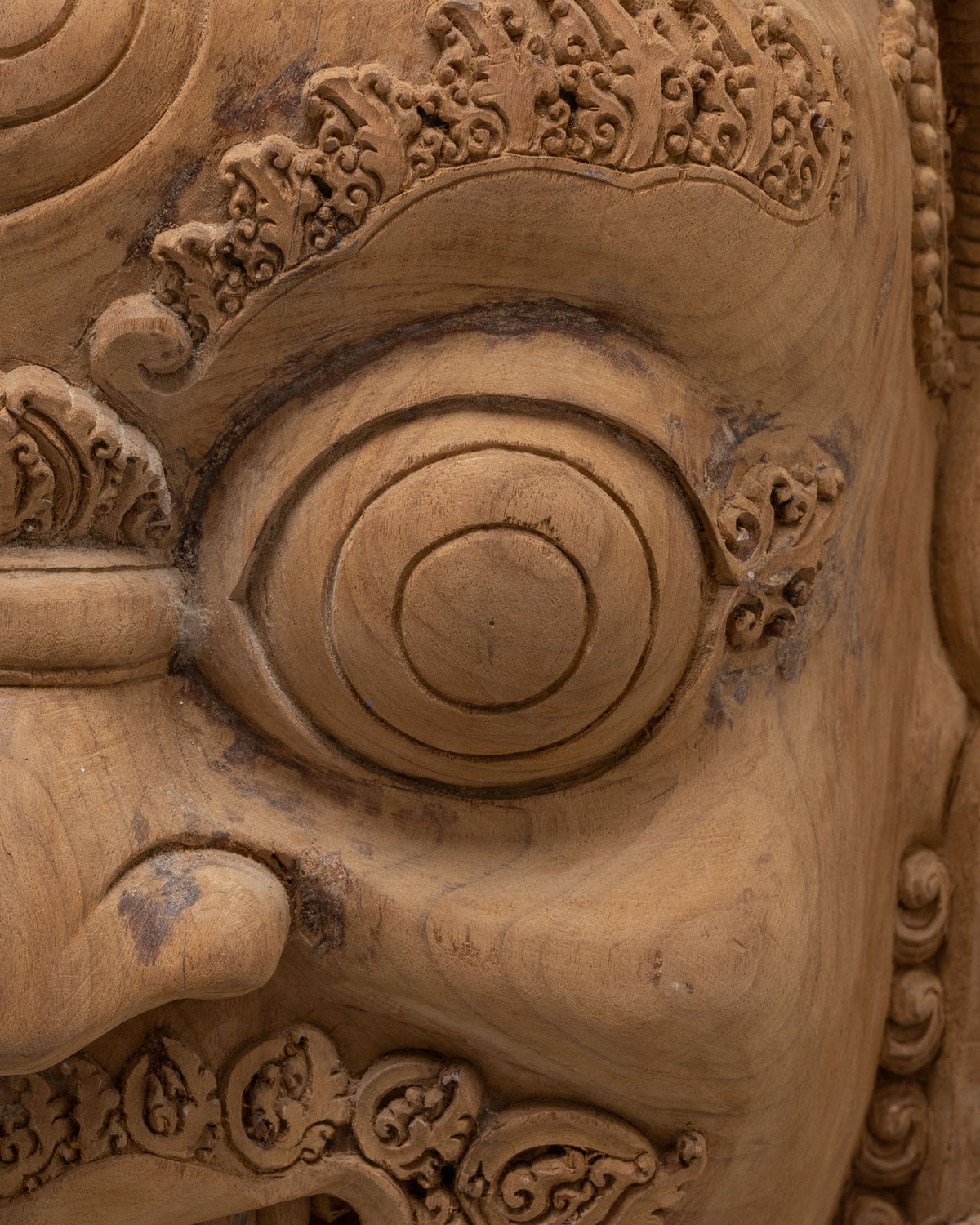 Wooden Bhairava Wall Hanging | Exclusive Hand-Carved Sacred Artwork