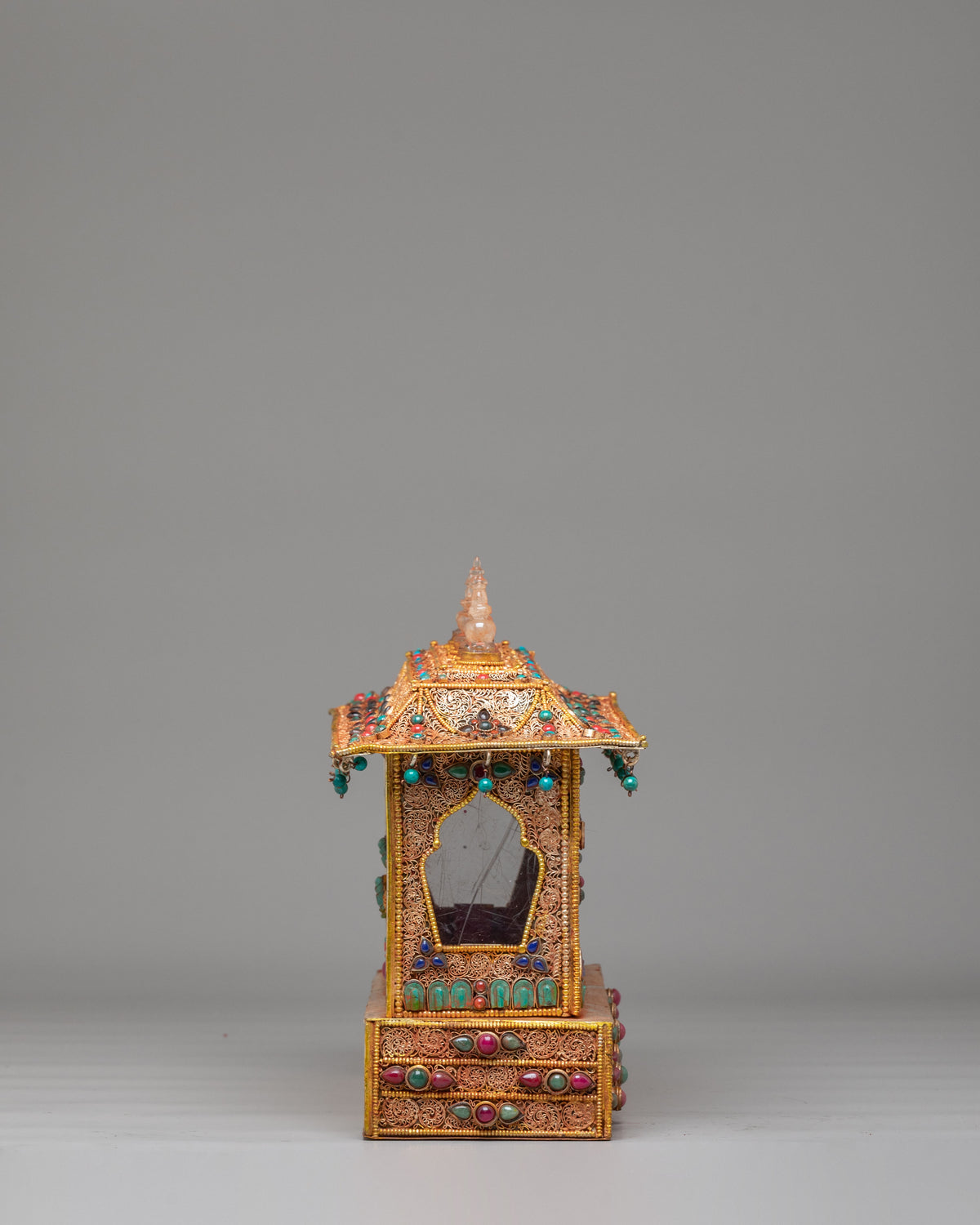 Tibetan Buddhist Spiritual Altar Box | Hand carved Meditation Box