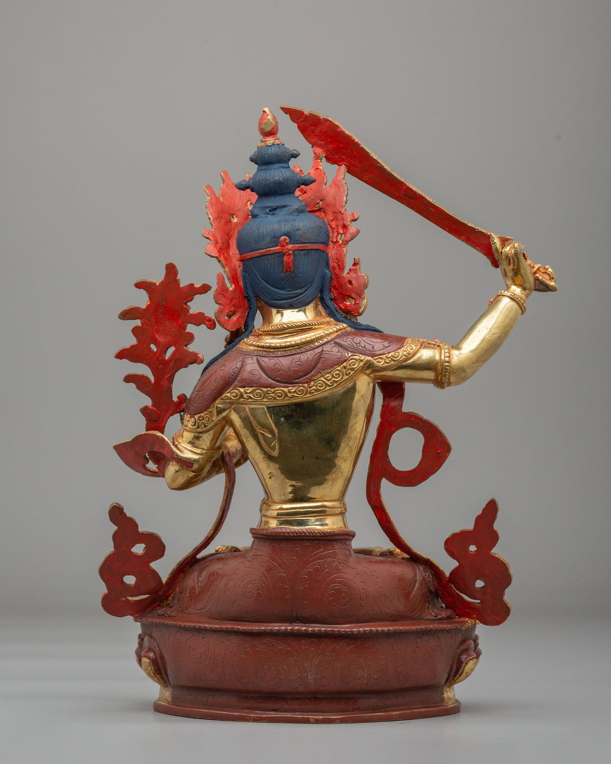 Manjushri Statue For Buddhist Altar | Handcrafted Spiritual Decor