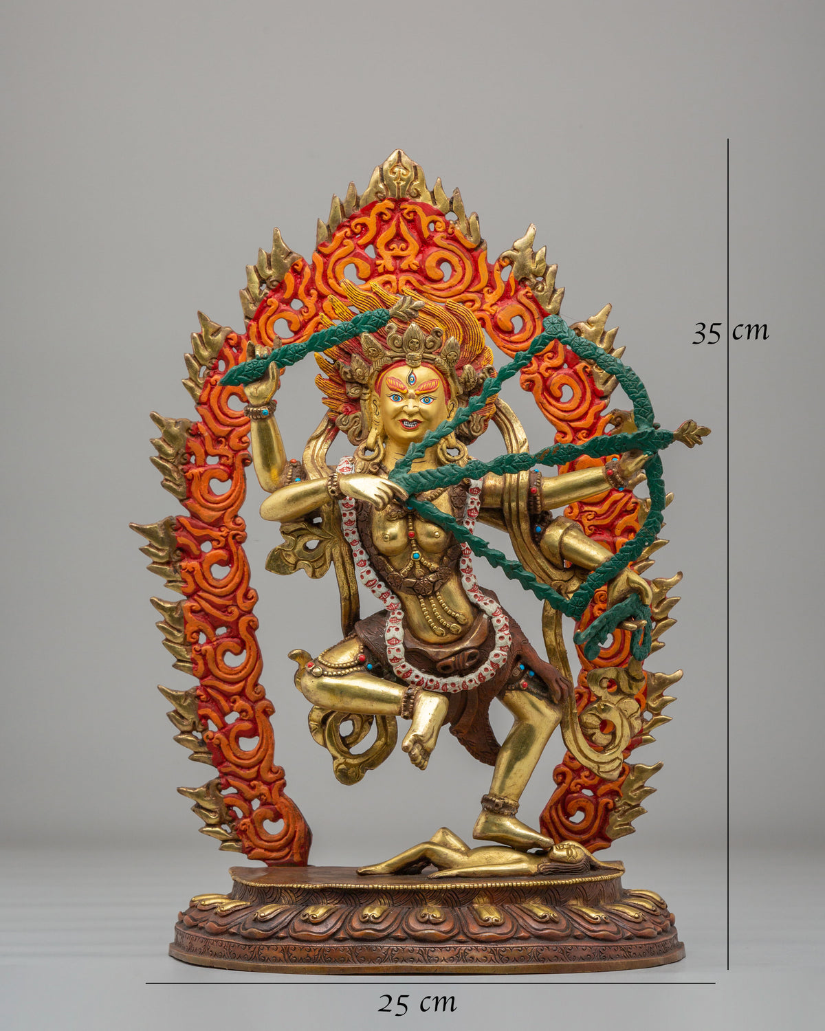 Himalayan Kurukulla Buddhist Sculpture | Tibetan Goddess of Attraction