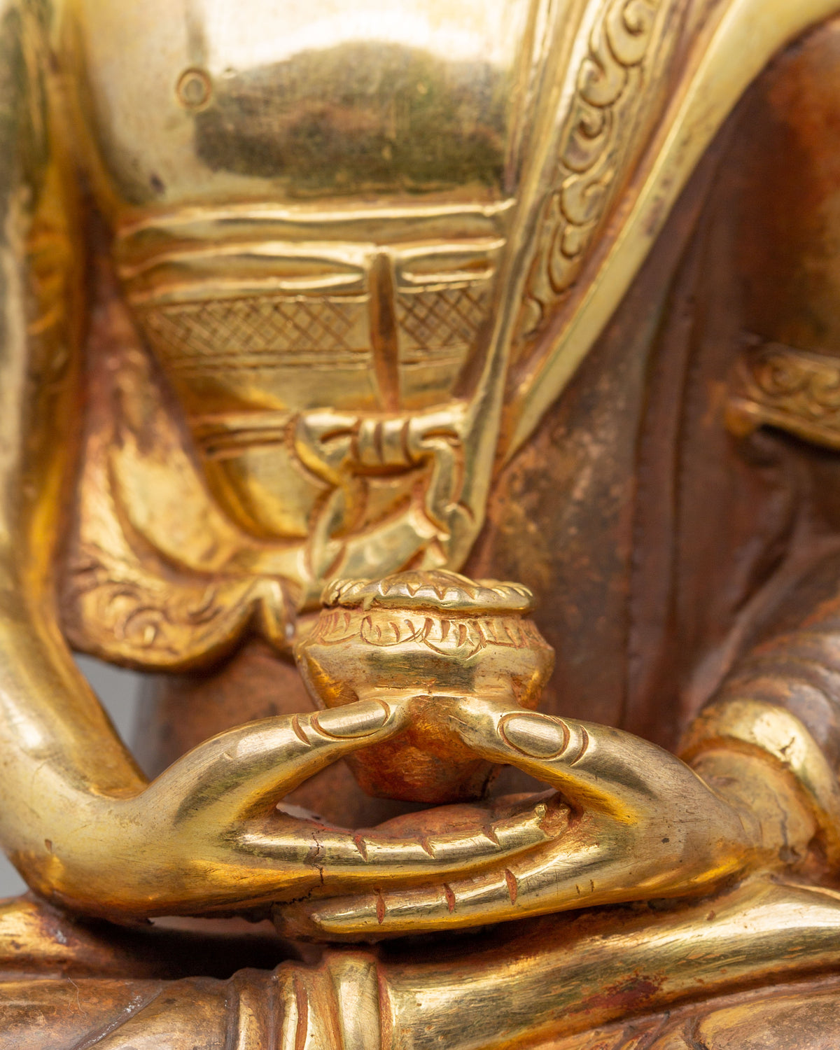 Handmade Amitabha Buddha Sculpture | Tibetan Art for Meditation