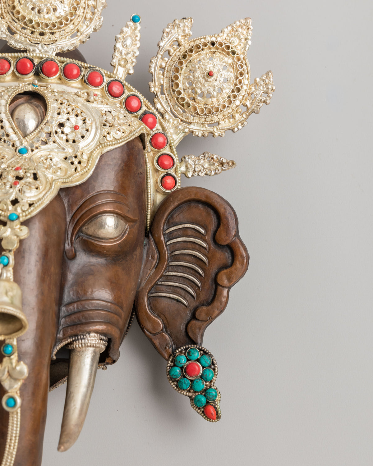 Ganesha Elephant Head Wall Hanging | Spiritual Art for Home Decor