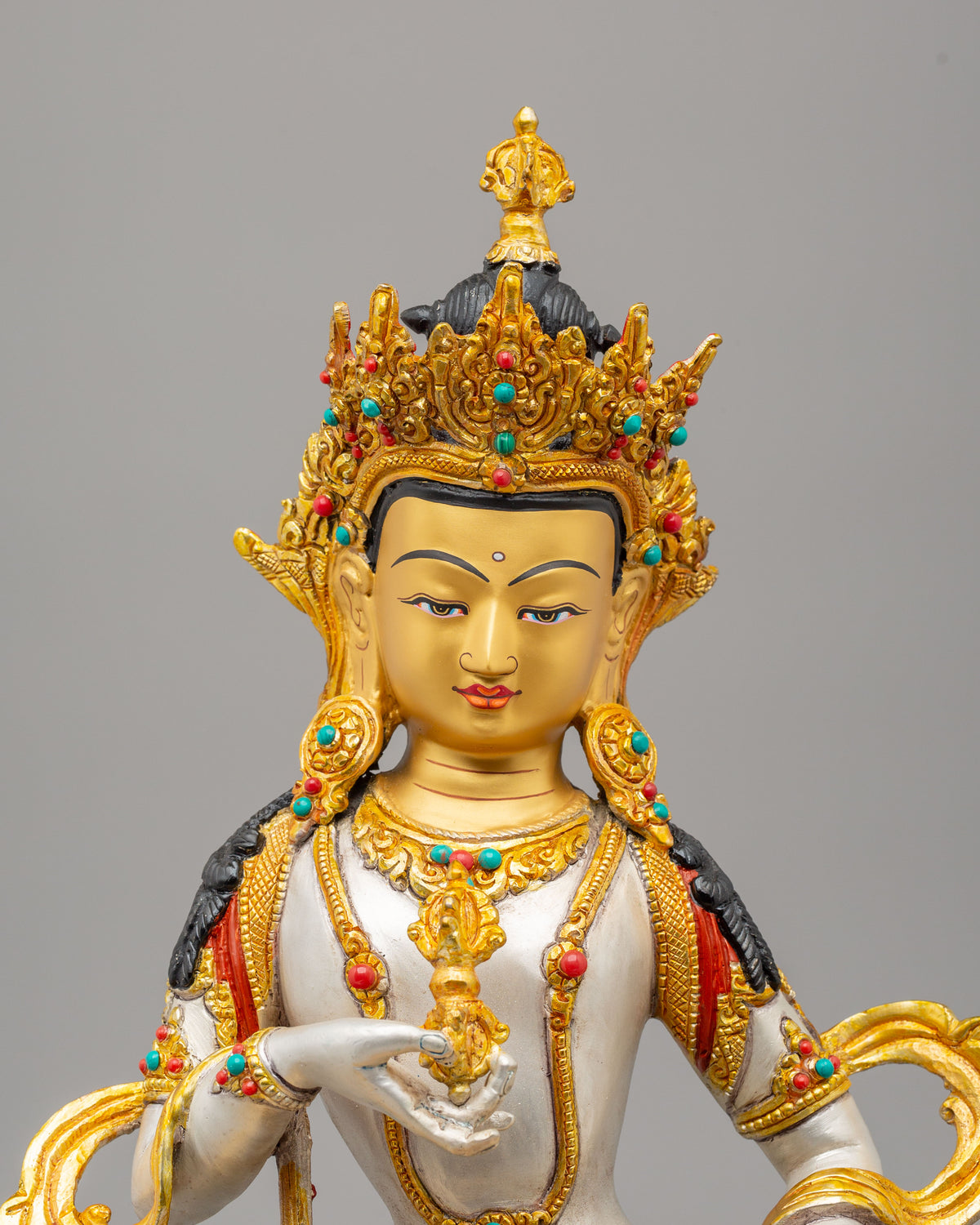 Vajrasattva Buddhist Purification Statue | Traditional Tibetan Artwork
