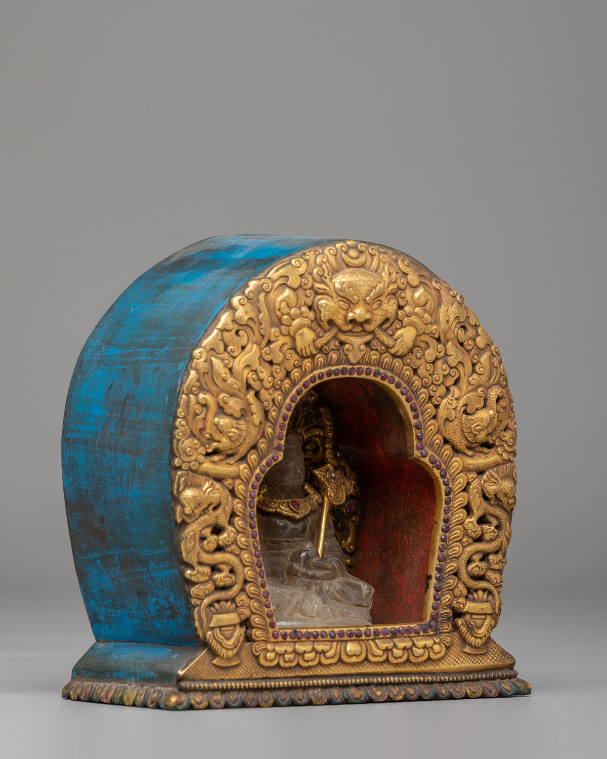 Guru Rinpoche Ghau Box | Crystal Padmasambhava Sacred Shrine