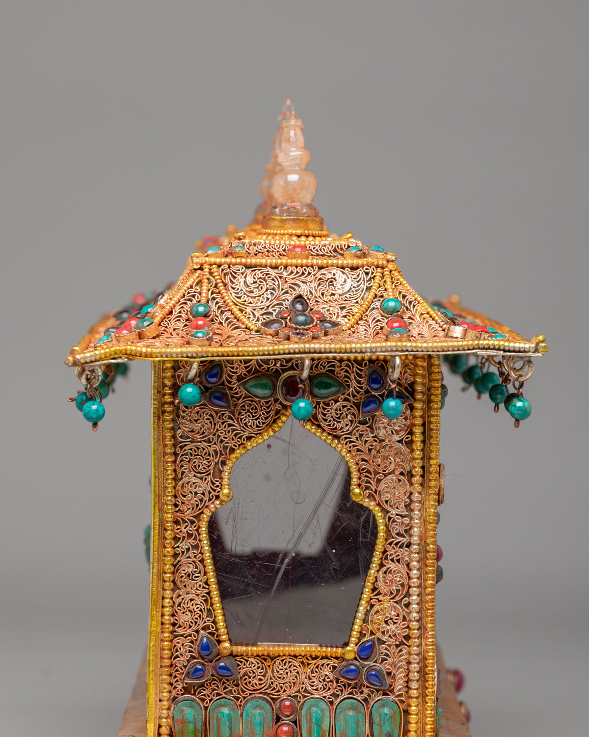 Tibetan Buddhist Spiritual Altar Box | Hand carved Meditation Box
