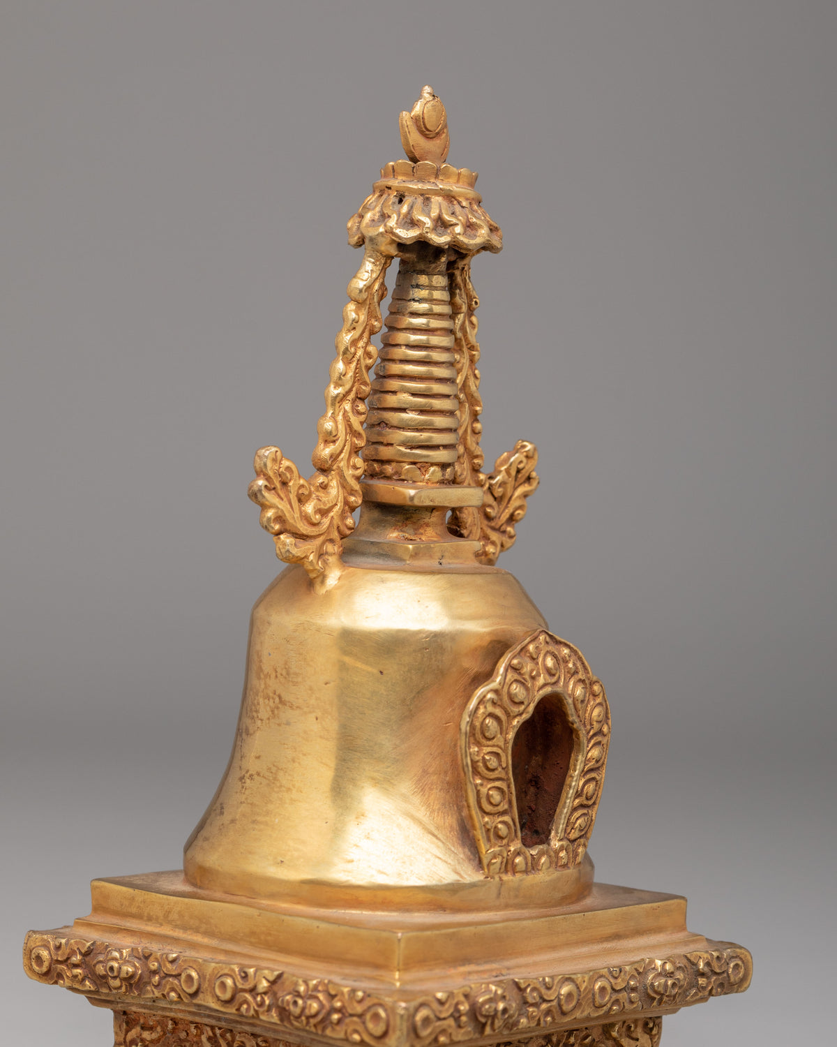 Traditional Altar Stupa | Buddhist Copper Shrine Sculpture