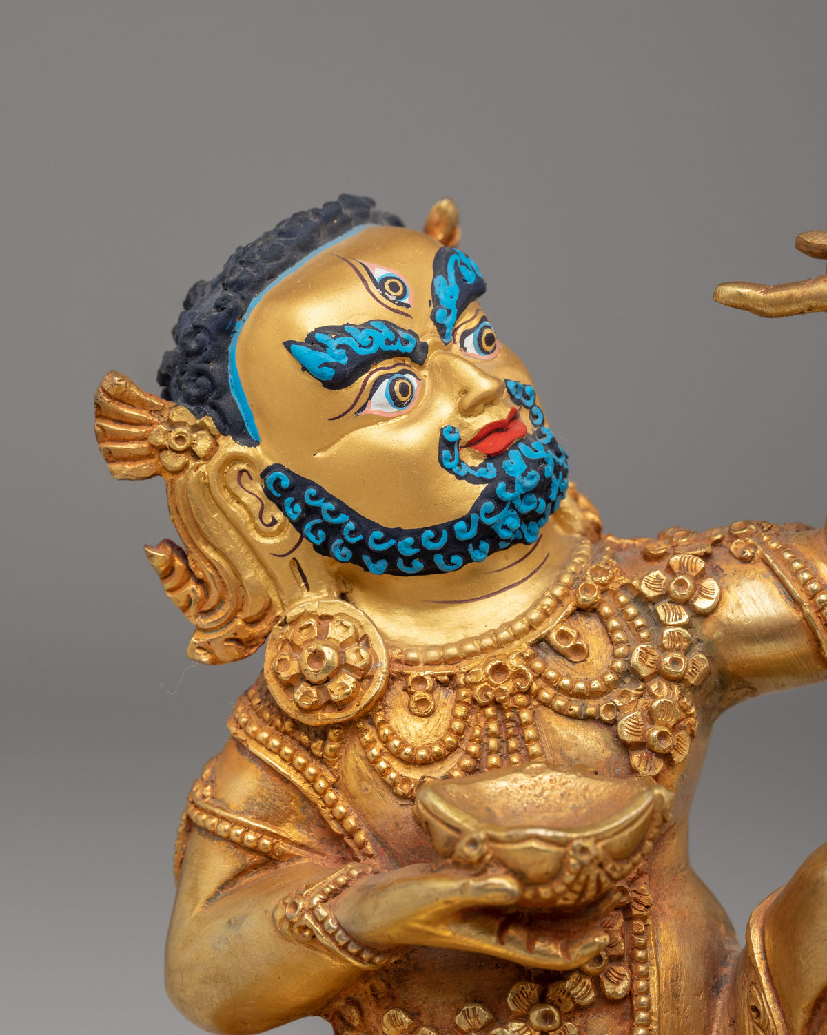Mahasiddha Virupa Sculpture | Handcrafted Tibetan Artwork