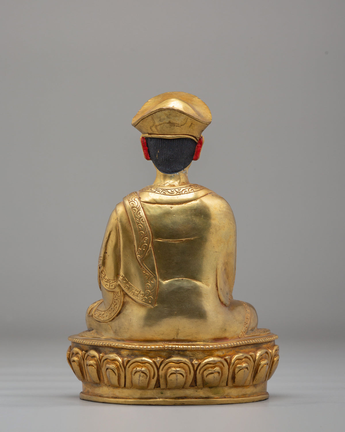 Traditional Jigten Sumgon Lama Sculpture | Gold Plated Buddhist Statue