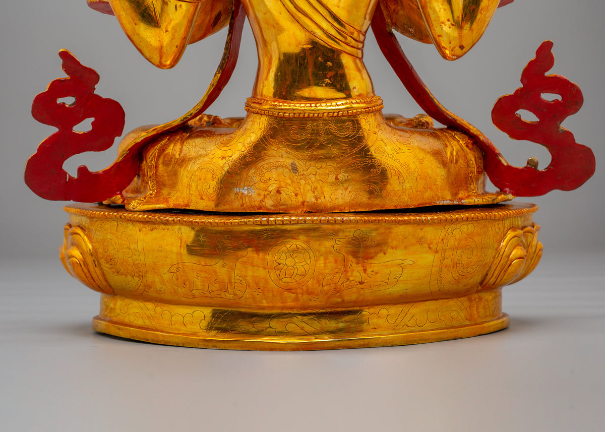 Sacred Himalayan Chenrezig Altar Statue | Embodiment of Compassion