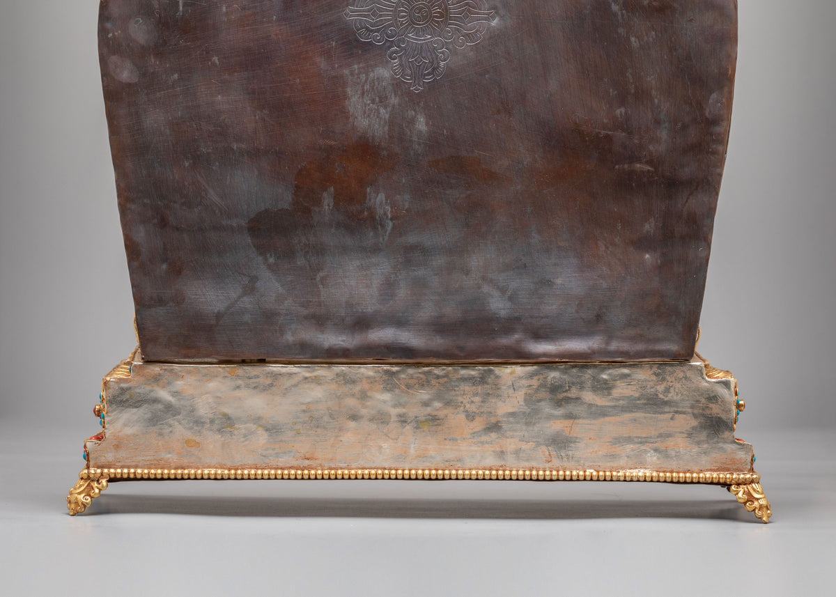 Handcrafted Tibetan Chenrezig Ghau Box | Spiritual Meditation Tool