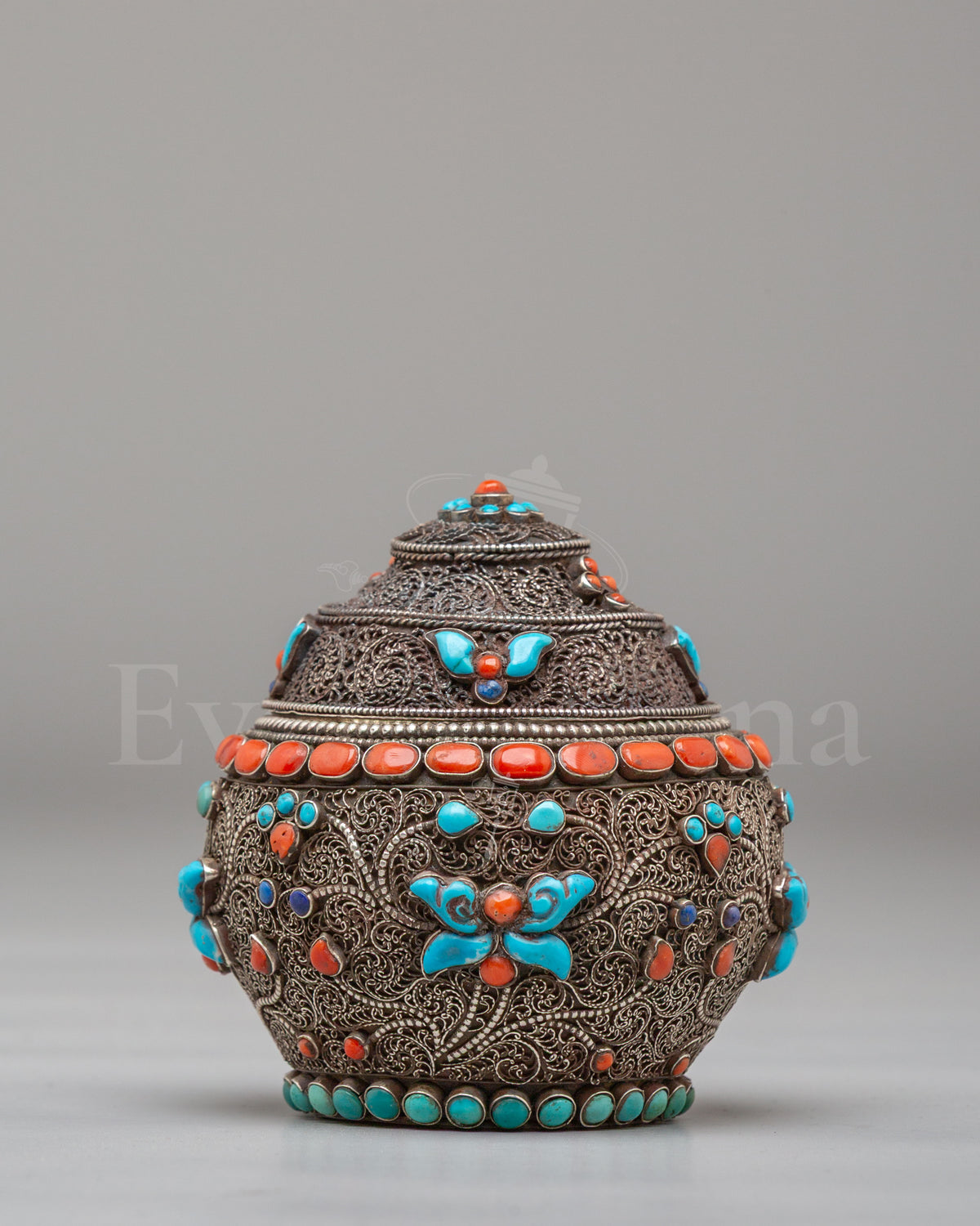 Tibetan Rice Pot for Buddhist Altar
