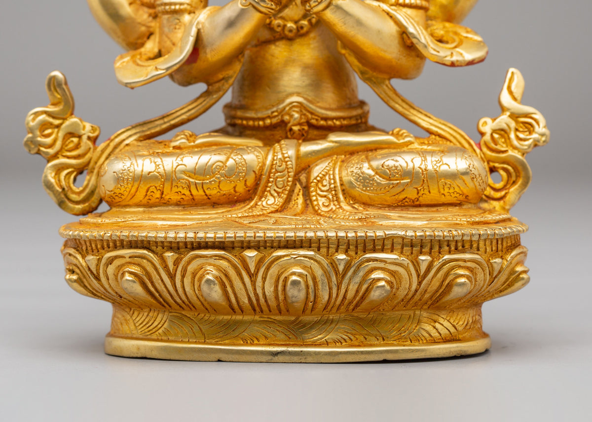 Sacred Avalokiteshvara Buddhist Statue | Himalayan Artwork for Spiritual Practice