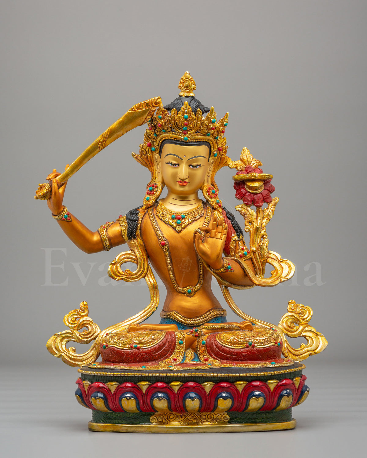  Handcrafted Manjushri Wisdom Statue  