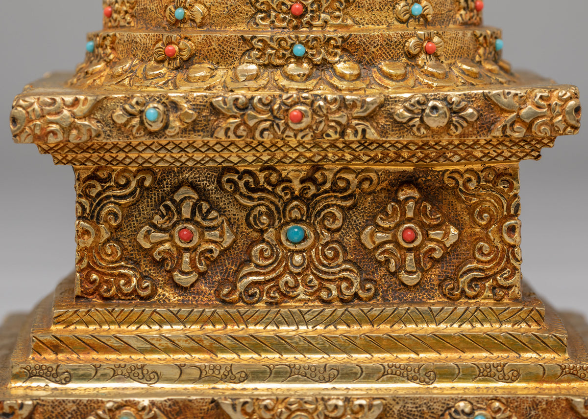 Traditional Tibetan Shrine Stupa | Namgyal Chorten Stupa