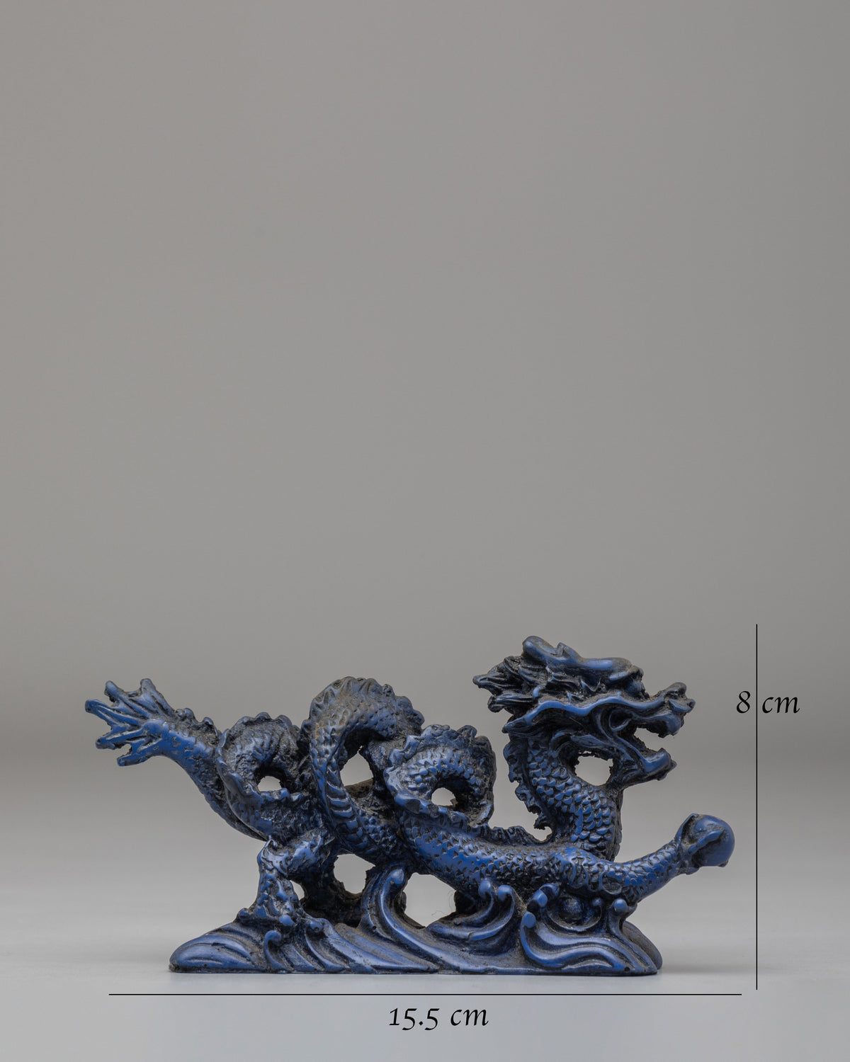 Guardian Dragon Sculpture | Traditional Himalayan Lapis Lazuli Dragon Figurine