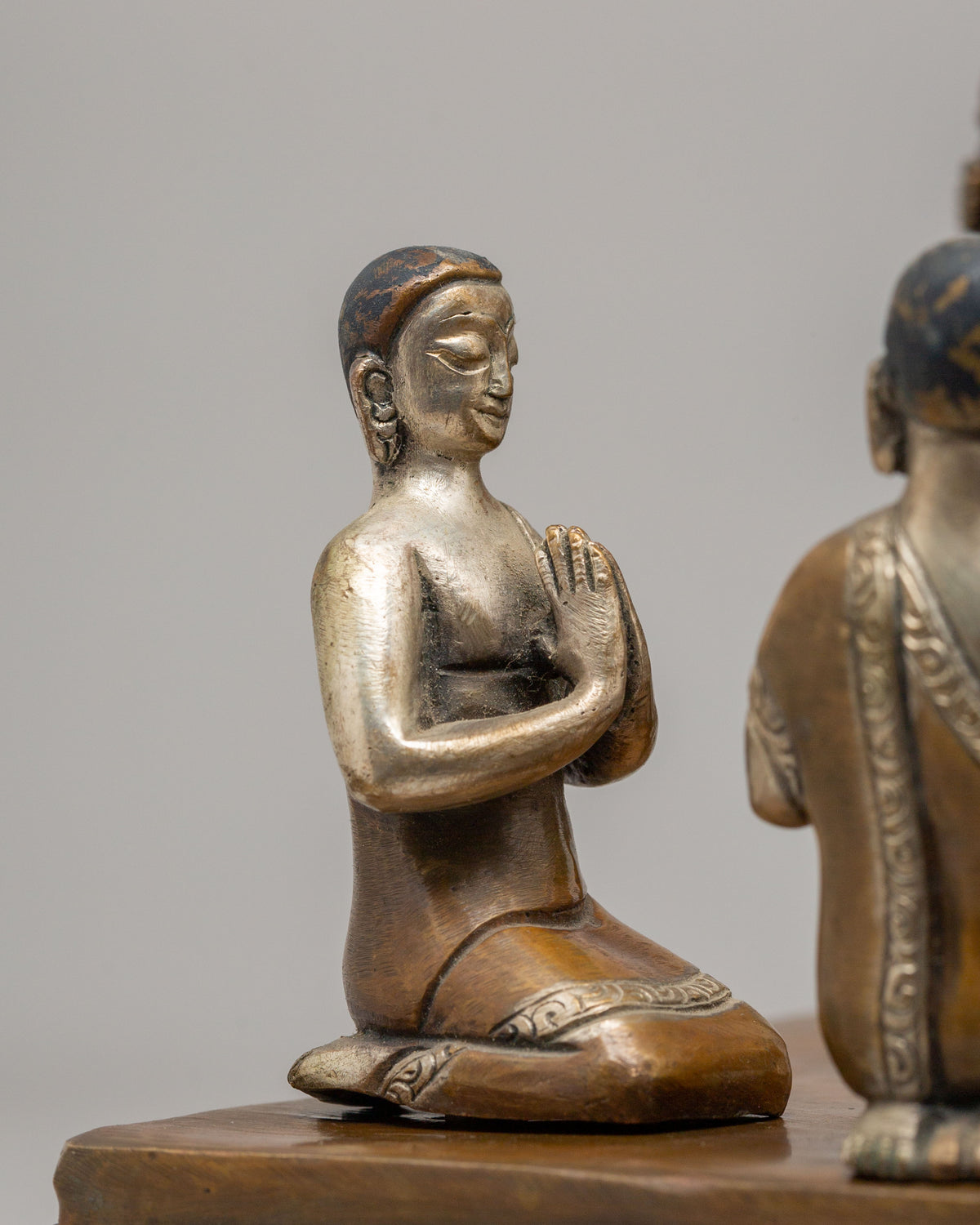 Buddha With Disciples Under Tree Statue | Spiritual Home Decor