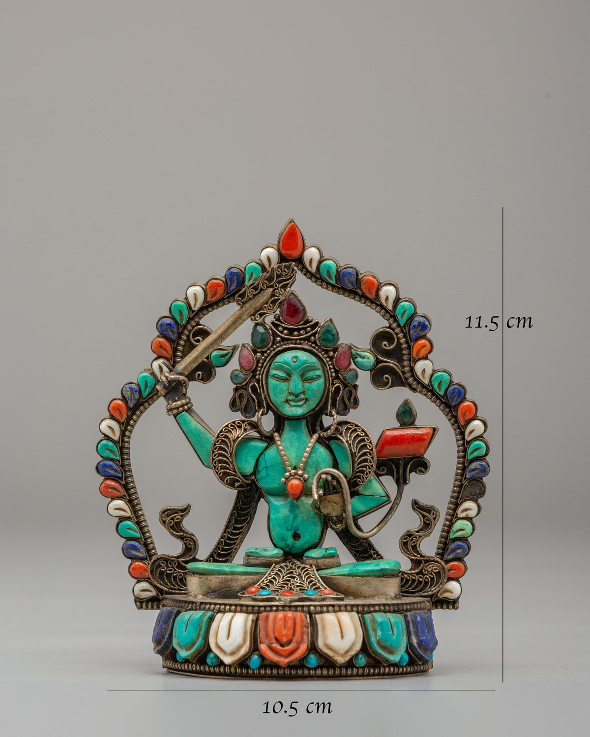 Handmade Manjushri Wisdom Statue | Spiritual Home Decor